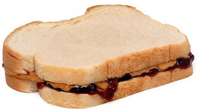 peanut butter and jelly sandwitch